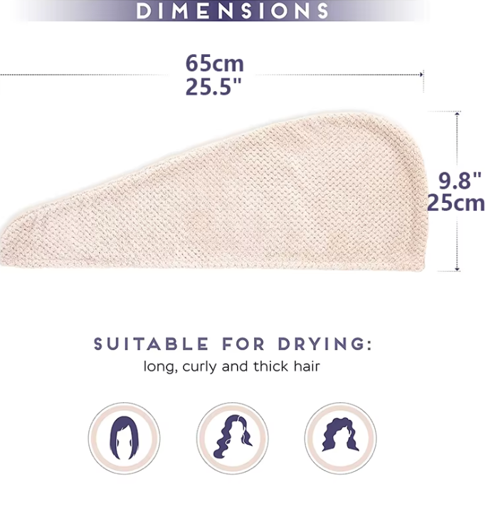 Microfiber Hair Towel Wrap