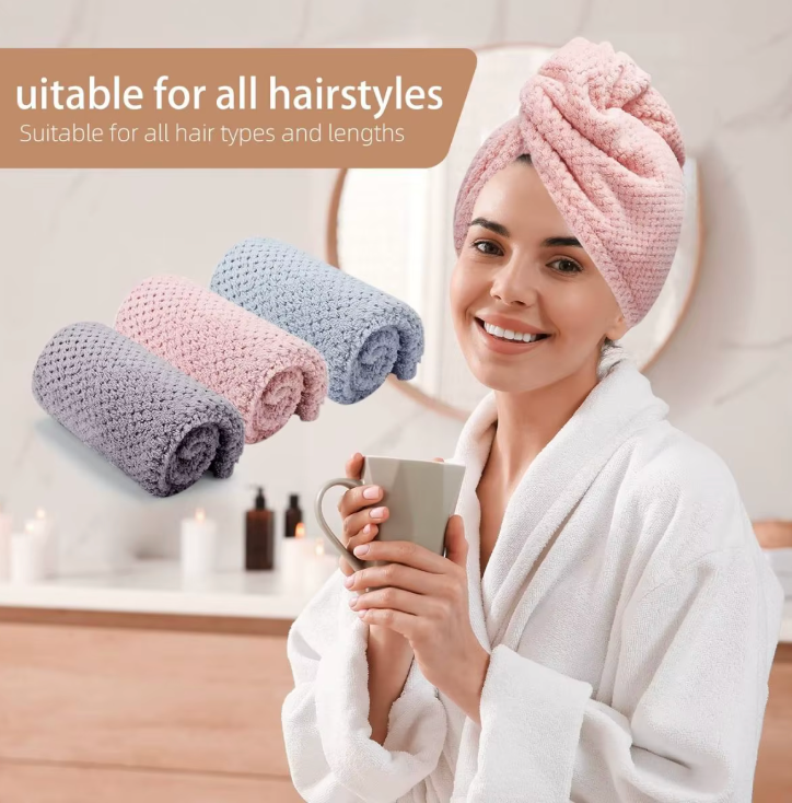 Microfiber Hair Towel Wrap